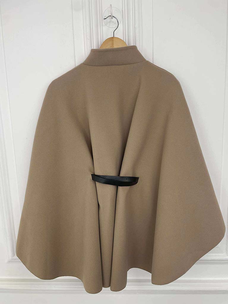 Belted Cape - Stone