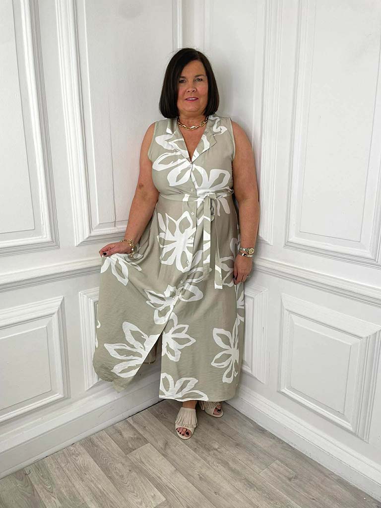 Mairi Maxi Dress - Pebble