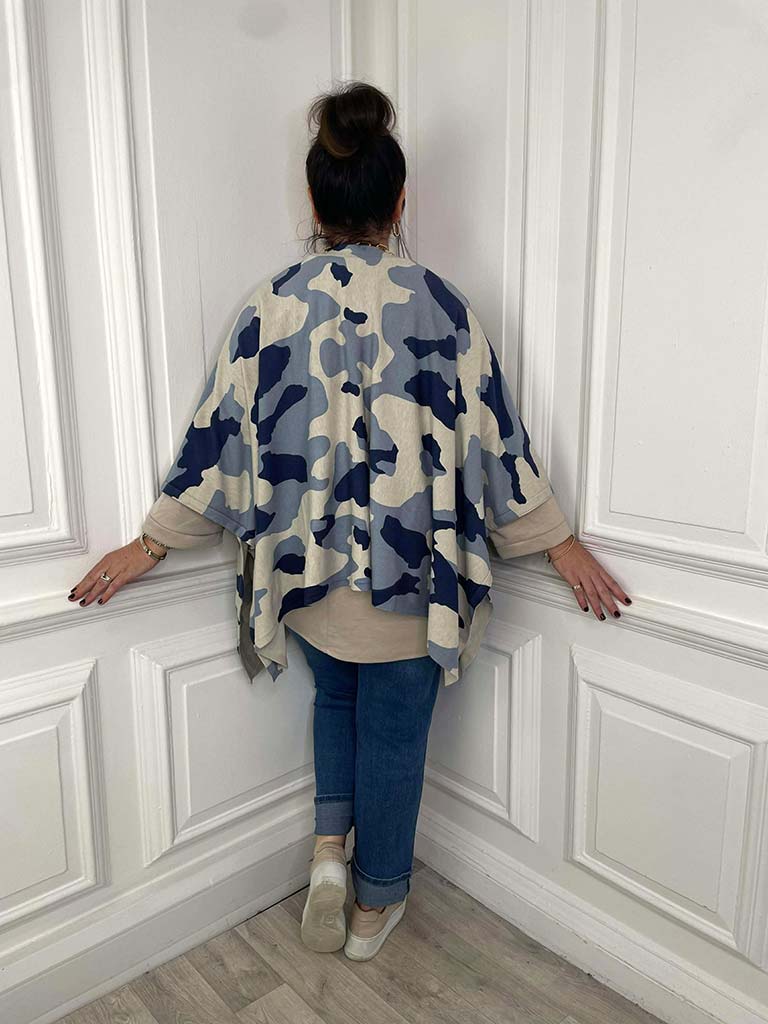 Malissa J Camo Wrap - Blue