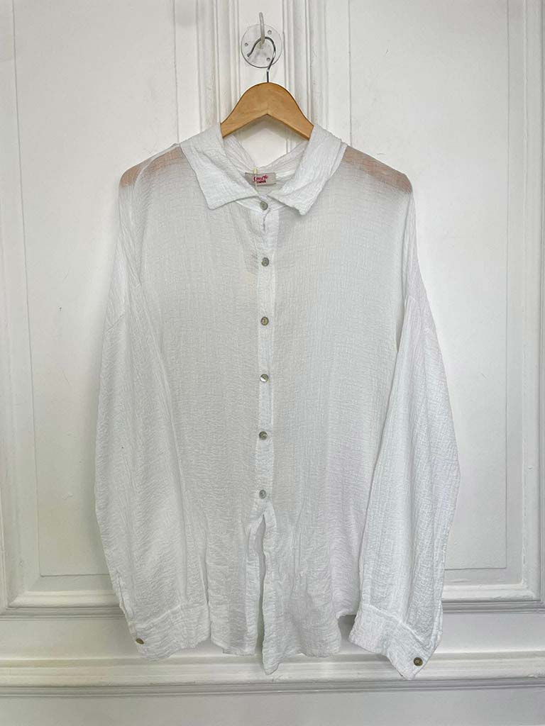 Seersucker Shirt - White