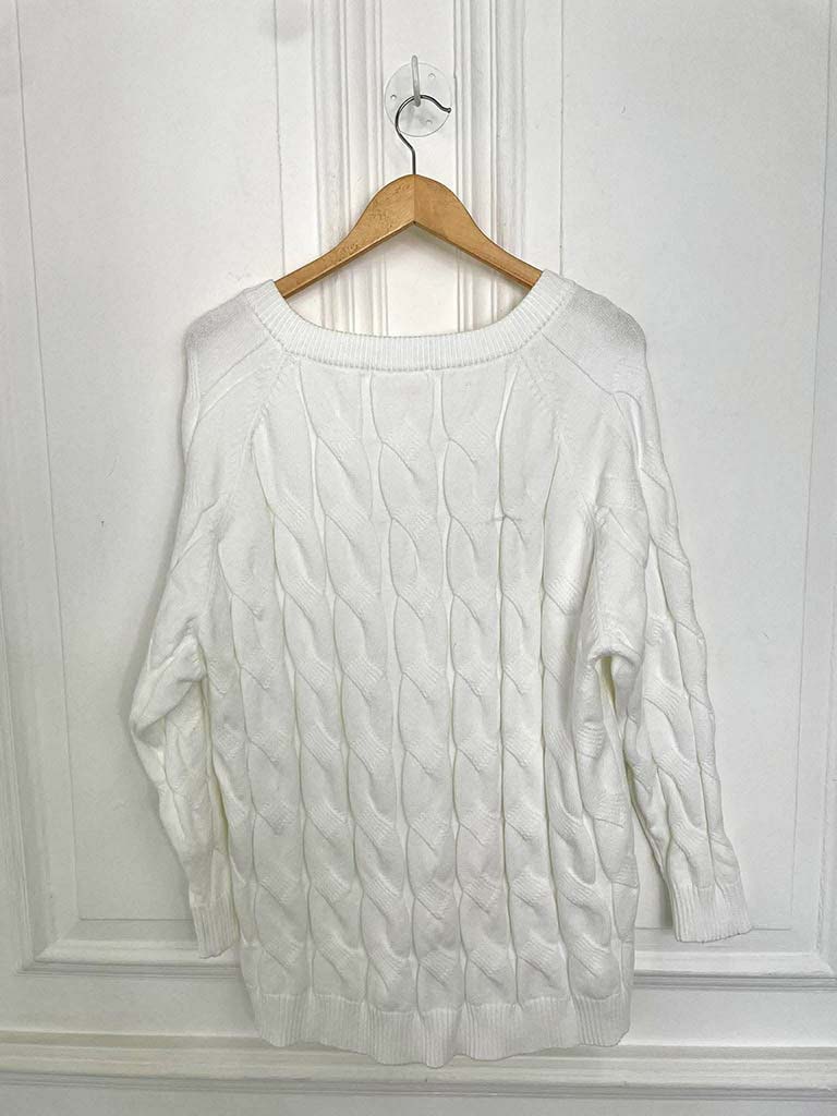 Malissa J Cable Knit - Warm White