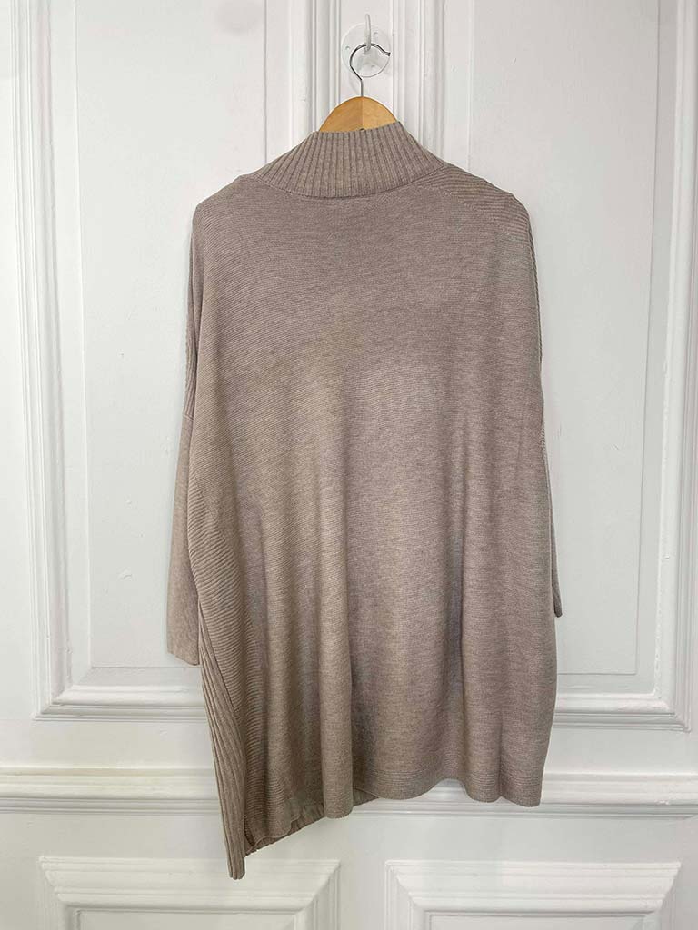Ribbed Tunic Knit - Stone