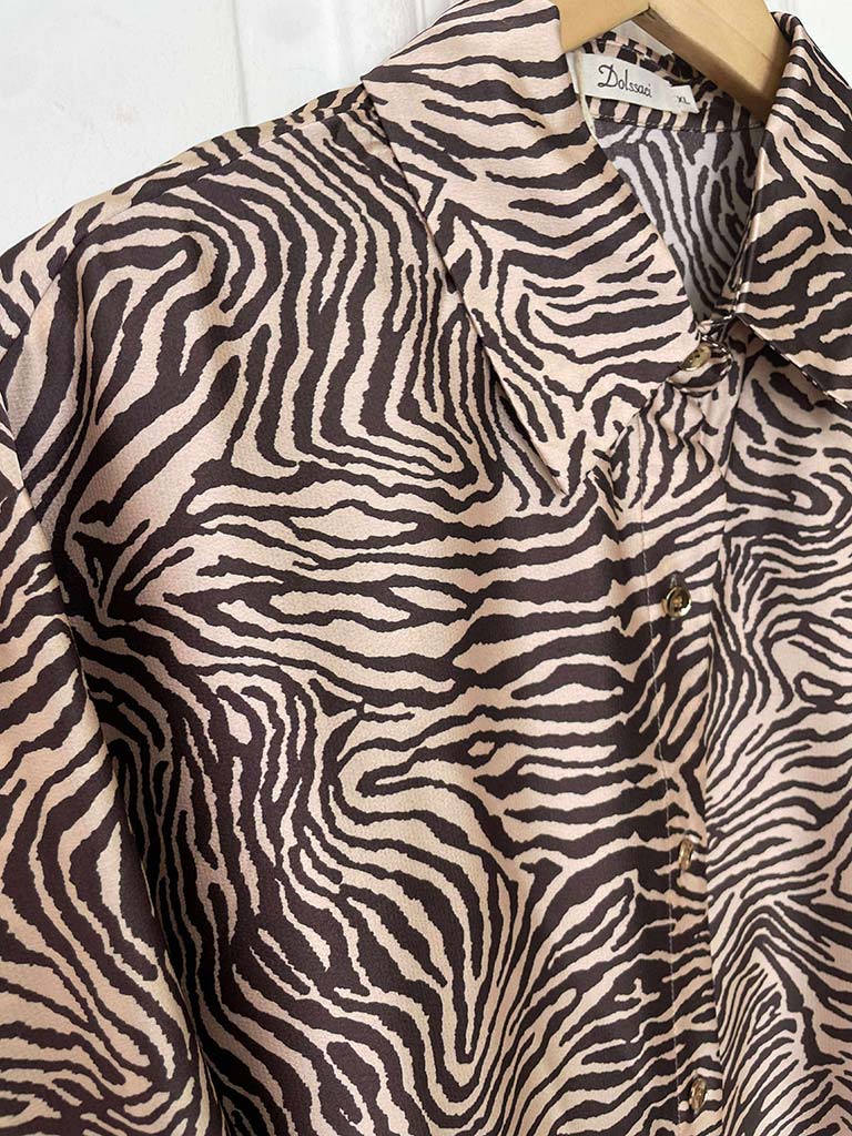 Zebra Silk Feel Shirt