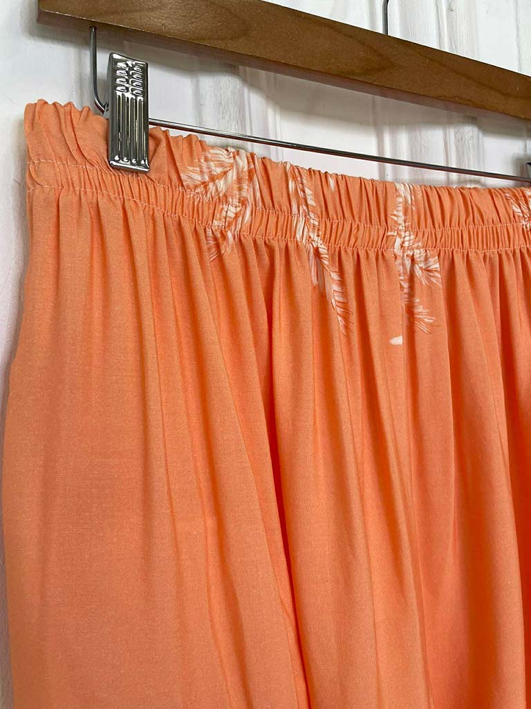 Palm Print Palazzos - Orange