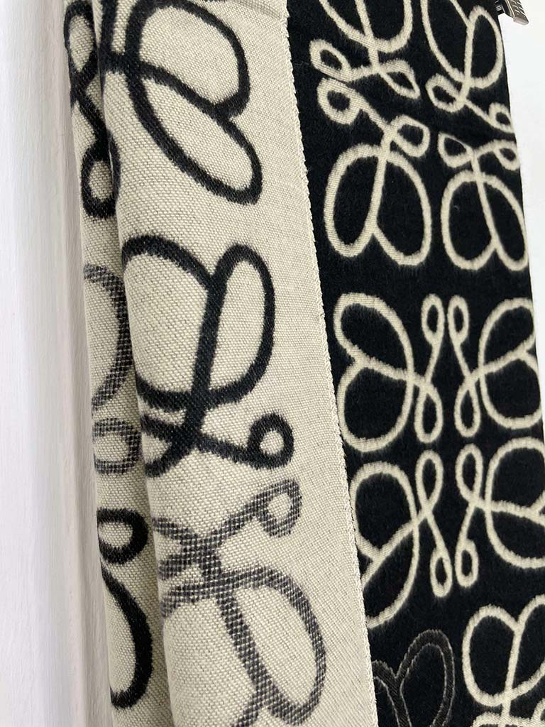 Malissa J Loop Print Scarf - Black