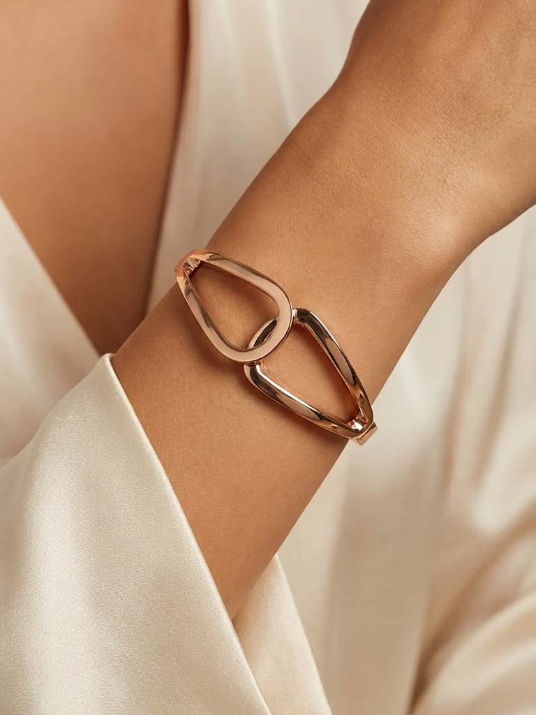 Envy Double Loop Bangle - Gold