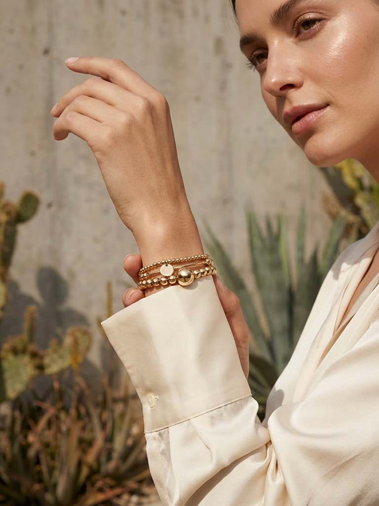 Envy Triple Strand Bracelet - Gold