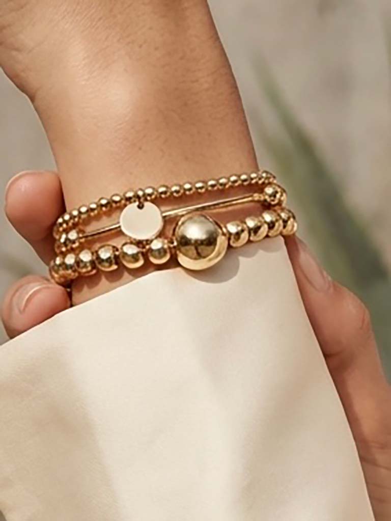 Envy Triple Strand Bracelet - Gold