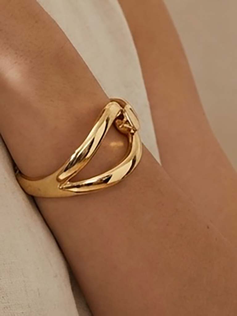 Envy Loop Link Bangle - Gold