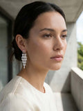 Envy Interlock Drop Earrings - Silver