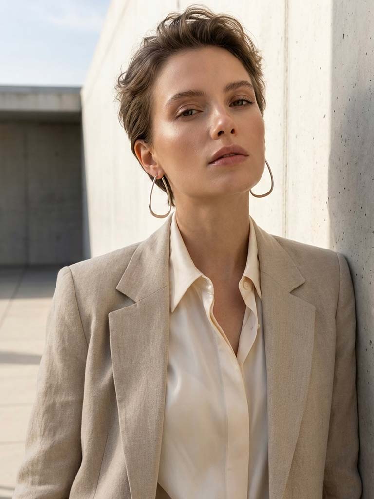 Envy Teardrop Hoop Earrings - Silver