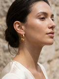 Envy Dotted Hoop Earrings - Gold