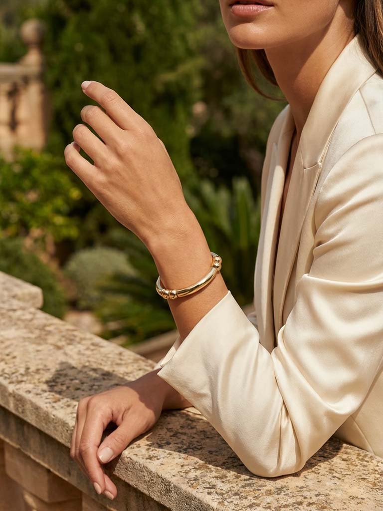 Envy Bead & Bar Bracelet - Gold