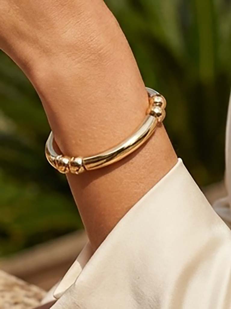 Envy Bead & Bar Bracelet - Gold