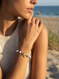 Envy Marble Bead Starfish Bracelet - White