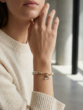 Envy Loop T-Bar Bracelet - Silver