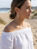 Envy Fish Hoop Earrings - Silver