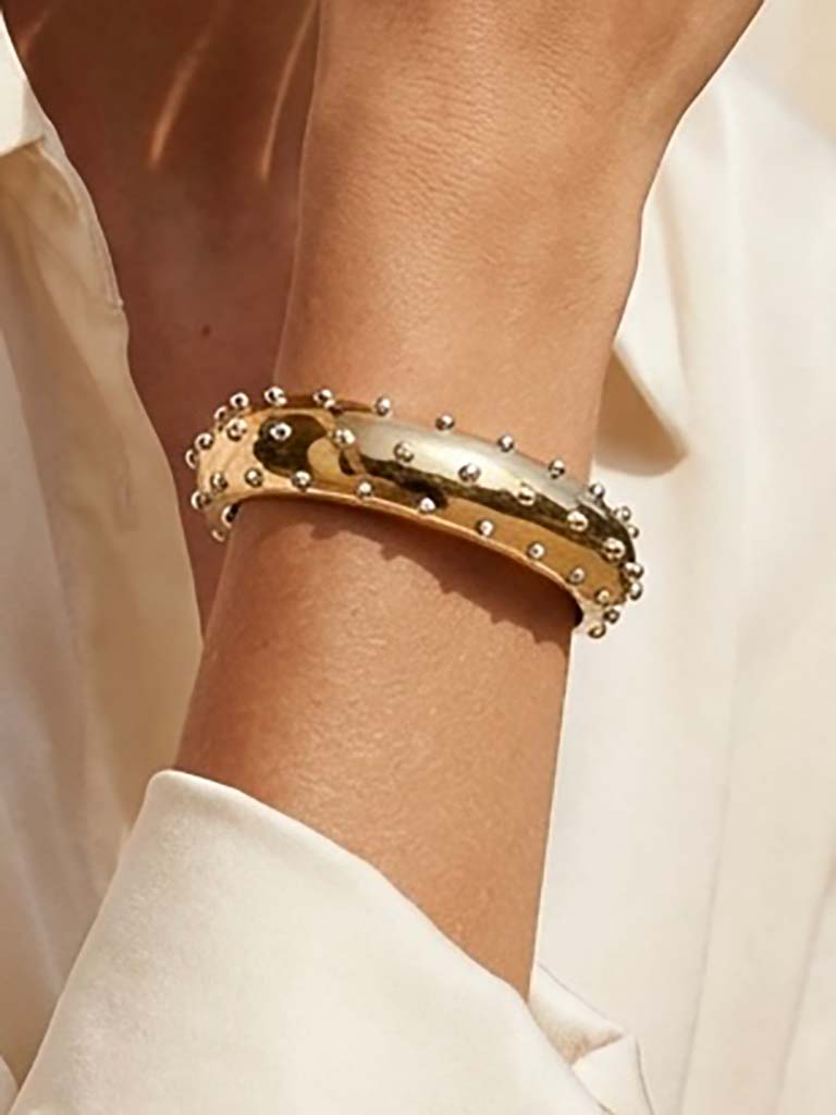 Envy Dot Bangle - Gold