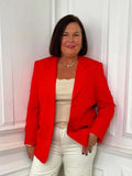 Malissa J Classic Blazer - Blood Orange