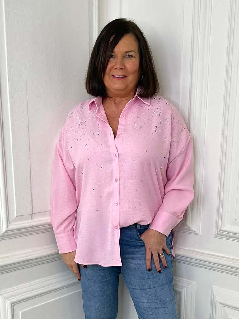 Studded Classic Shirt - Sugar