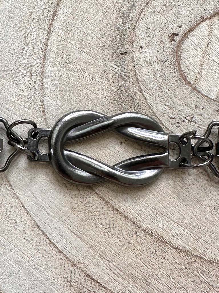 Knot Cinch Clip - Pewter
