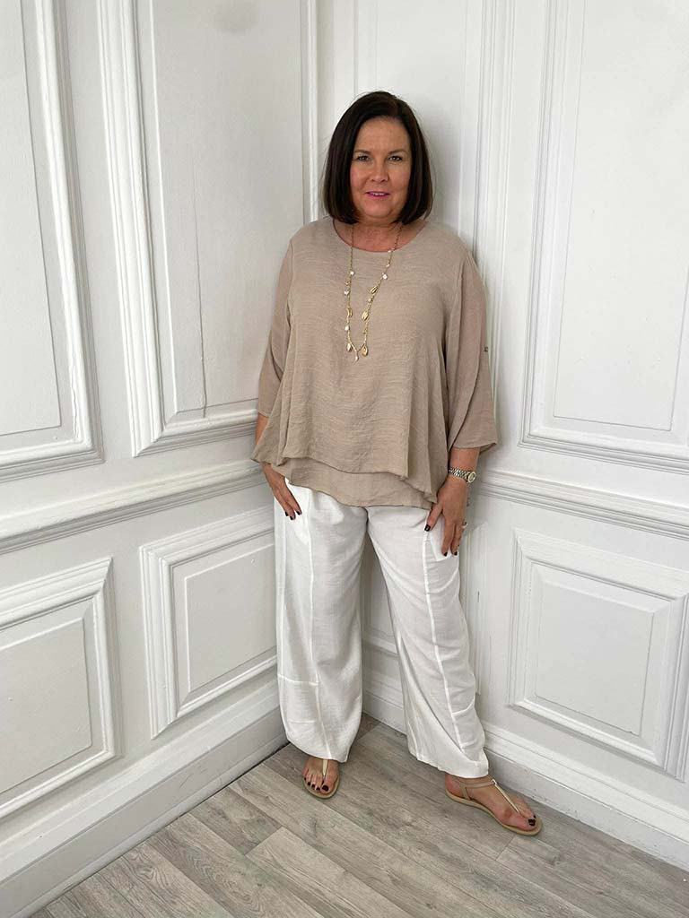 Leggara Layered Top - Mocha