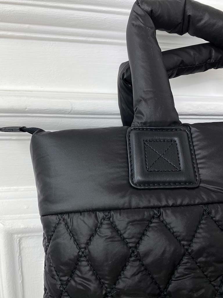 Malissa J Quilted Shopper Bag - Black