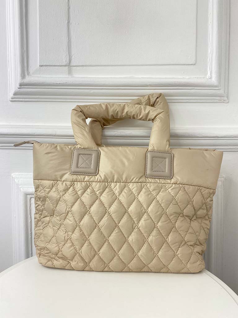Malissa J Quilted Shopper Bag - Stone