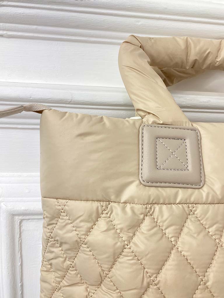 Malissa J Quilted Shopper Bag - Stone